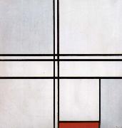 Piet Mondrian Conformation with a rde block oil painting artist